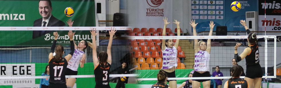 Akhisargücü voleybol takımı, Rota Koleji’ne 3-2 yenildi