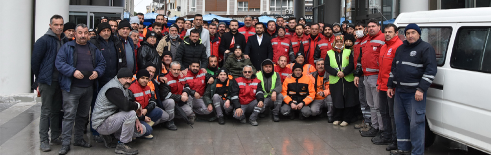 Belediye çalışanlarından Başkan Dutlulu’ya teşekkür