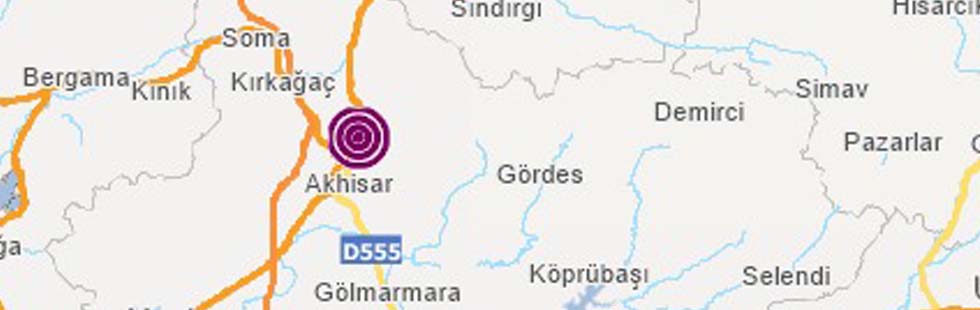 Akhisar’da 3.6 şiddetinde deprem meydana geldi