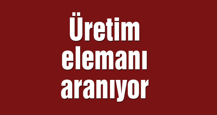 Üretim elemanı aranıyor