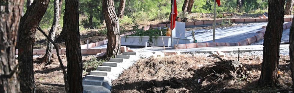 Akhisarlı Şehidin kabrine giden yol düzenlendi