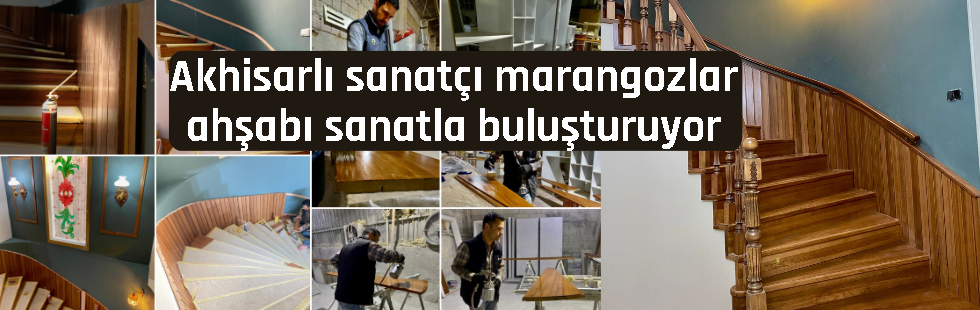 Merdiven.Sanat ahşabı sanatla buluşturuyor