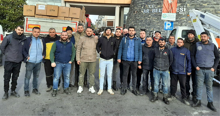 Elektrikçiler Esnaf Odası teknik ekibi deprem bölgesinde