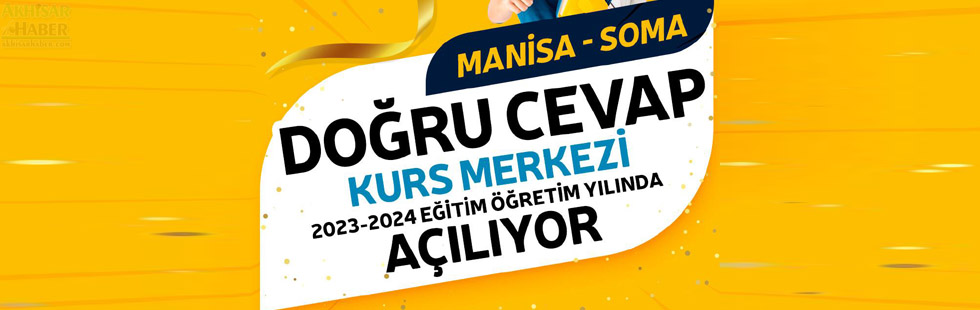 Doğru Cevap Kurs Merkezi, Soma’da açılıyor