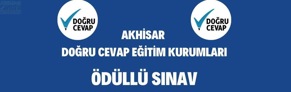 Akhisar Doğru Cevap, ödüllü sınavı 8 Nisan’da yapılacak