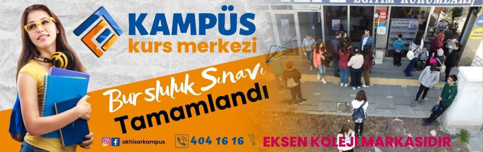 Akhisar Kampüs Kurs Merkezi bursluluk sınavı tamamlandı