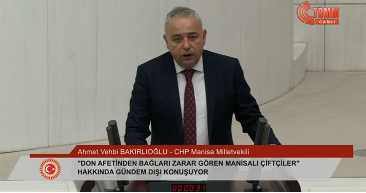 Bakırlıoğlu: Çiftçi Tarım Sigortası yaptıramıyor