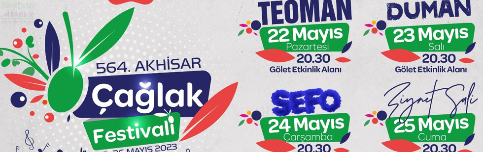 564. Çağlak Festivalinde yer alacak sanatçılar belli oldu