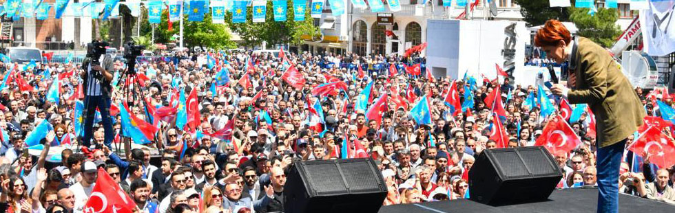 Akşener’den Manisa’da Soylu’ya gönderme