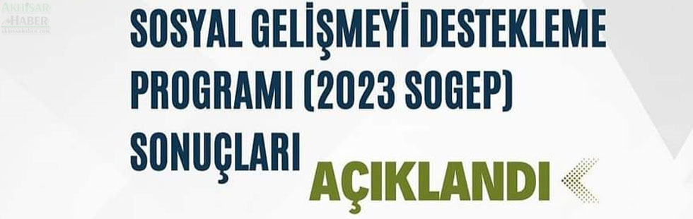 SOGEP 23’de Manisa’da seçilen tek proje Akhisar’dan