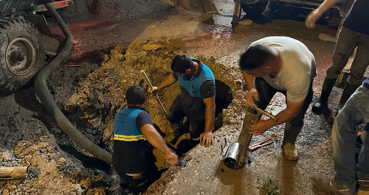 MASKİ’den Akhisar’da Ana Boru Arızasına Anında Müdahale