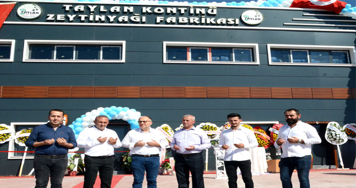 Taylan Kontinü Zeytinyağı Fabrikası açıldı