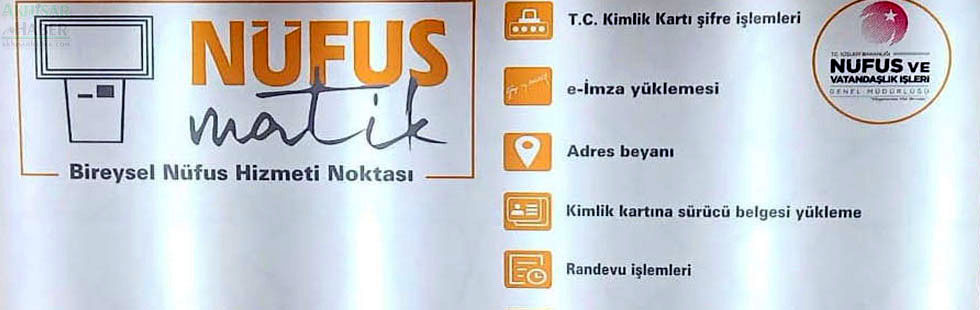 Akhisar’da “NüfusMatik” faaliyette