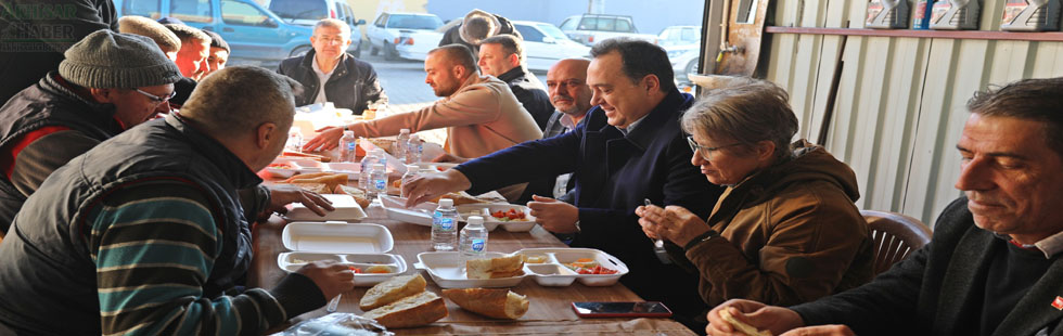 Başkan Dutlulu, sanayi esnafı ile kahvaltıda buluştu