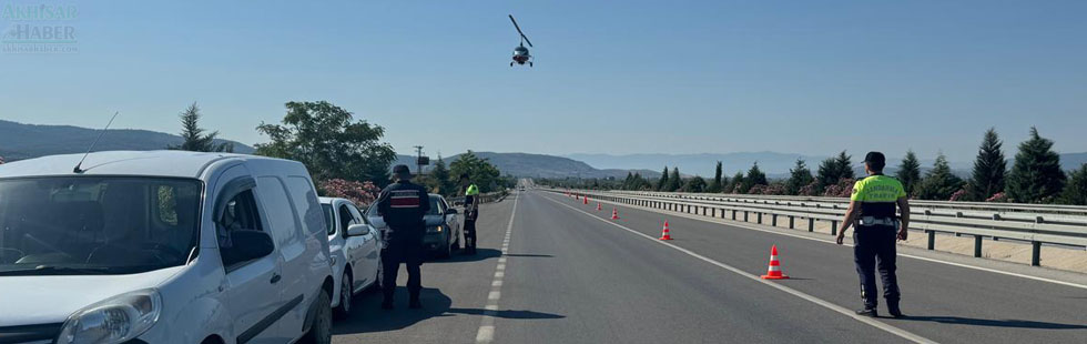 Cayrokopter ile Havadan Trafik Denetimi yapıldı