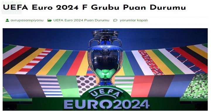 Türkiye Euro 2024 Puan Durumu