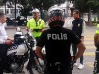 Okullar bölgesinde polis denetim yaptı