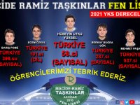 Macide Ramiz Taşkınlar Fen Lisesinden büyük başarı