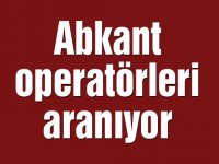 Abkant operatörleri aranıyor