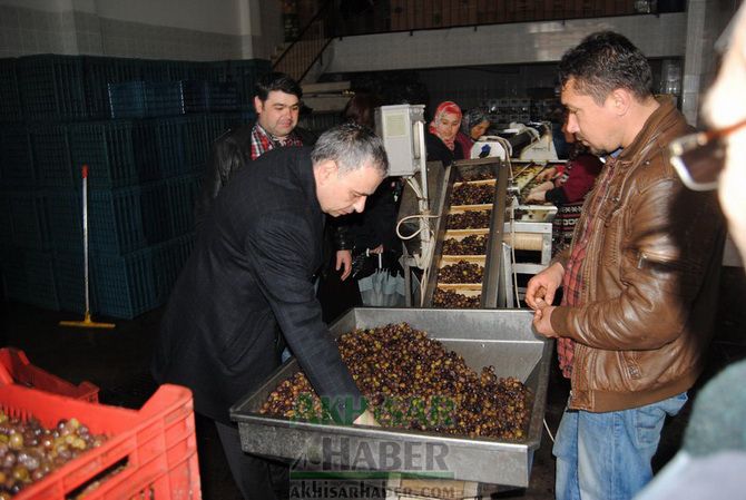 Bakırlıoğlu; Yağmurlu ve Su Birikintileri Arasında Zeytin Borsasını Gezdik