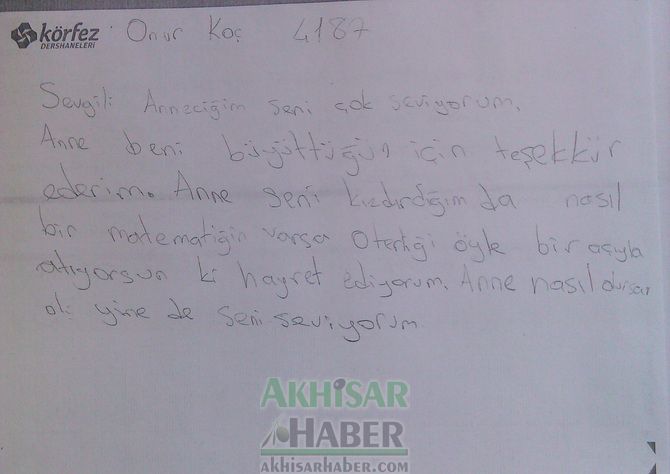 Körfez Dershanesi Anafen Şubesi Anneler Günü Programı Düzenledi